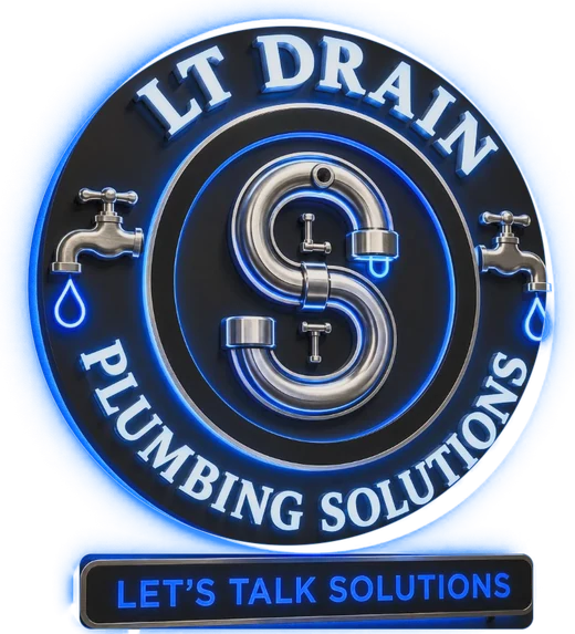 LT Drain and Plumbing Solutions badge: Let's Talk Solutions